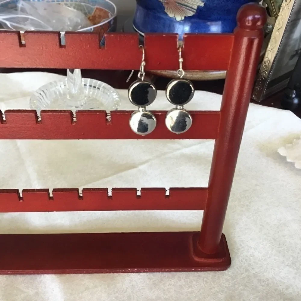 $8 ea or 3/$15. Silvertone Coin Earrings